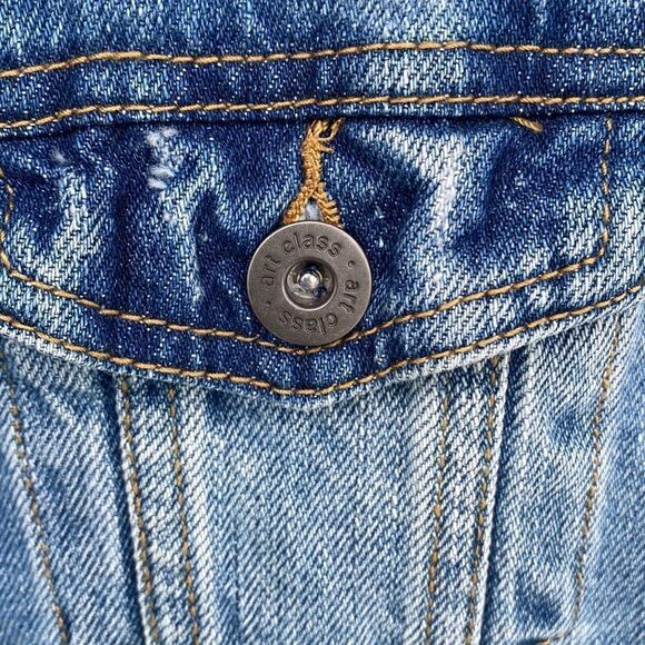 Art Class Sz M (7/8) Jean Jacket - Picture 6 of 10